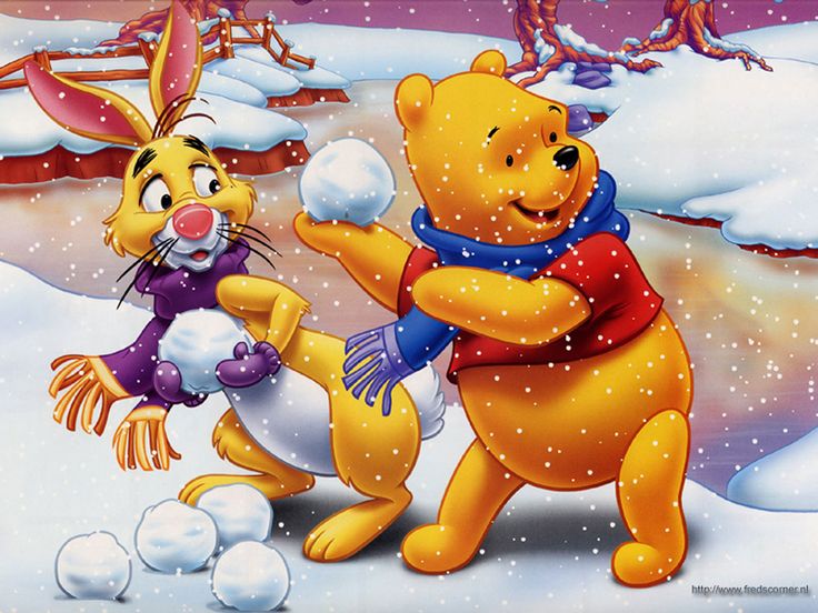 Winnie The Pooh- Snowball Fight | Pooh-isms | Pinterest