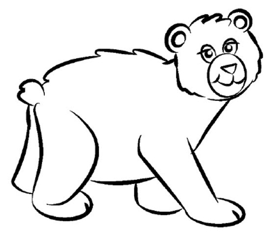 Bear Coloring Page Animal Color Sheets Bear Picture - Coloring Pages