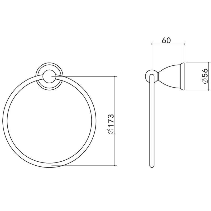 Bathroom Accessories - Venecia - Venecia Towel Ring