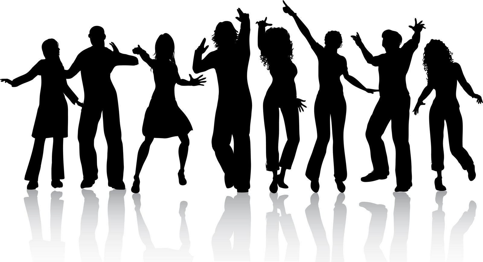 Disco Dancer Silhouette Clipart