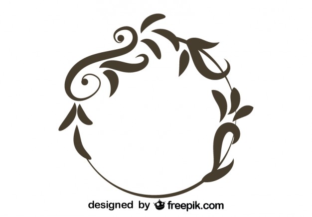 Floral Round Vintage Design Vector | Free Vector Download In .AI ...