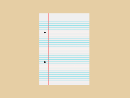 Notebook Paper Animated GIF | Jeff Thompson