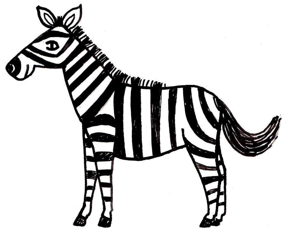 Cartoon Zebra Coloring Pages : Printable Zebra Coloring Pages for ...