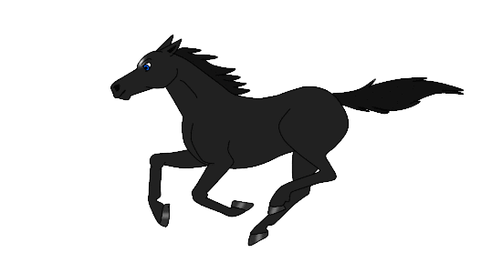 Horse Adoptable Black-Animated by Hikari-Yumi on DeviantArt