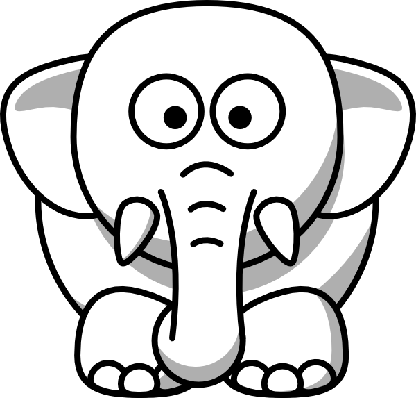 Elephant Face Outline - ClipArt Best