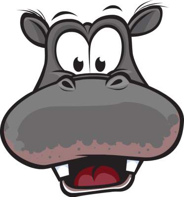 Hippo Head No Mouth Clipart - Free Clip Art Images