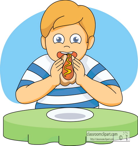 Boy Eating Breakfast Clipart - Free Clip Art Images