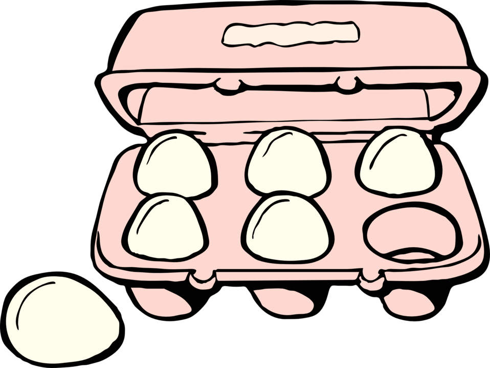 Public Domain Clip Art Image | carton of eggs | ID: 13931848816398 ...