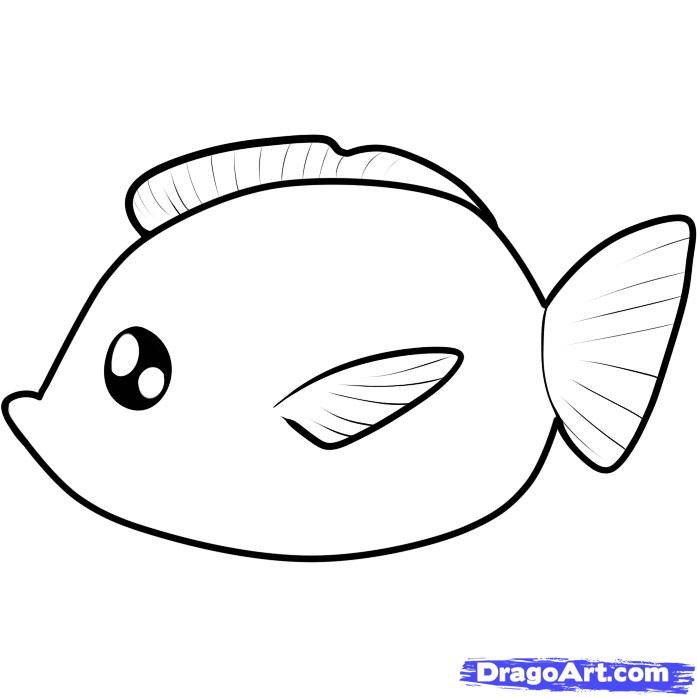Draw Fish For Kids images