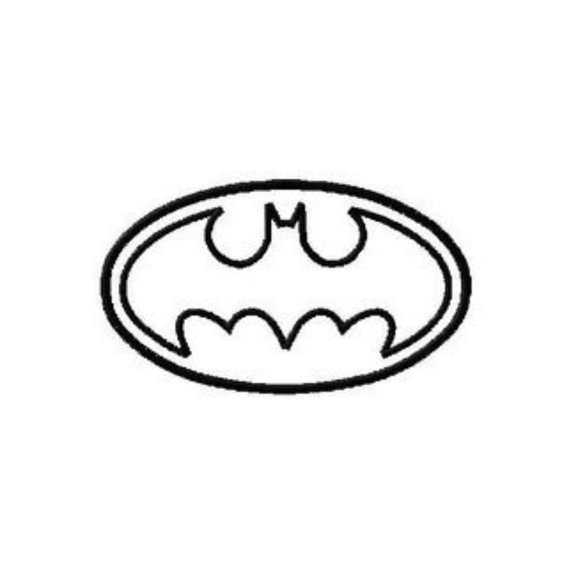 Applique And Stitched Batman Logo 10 Different Sizes Machine ...