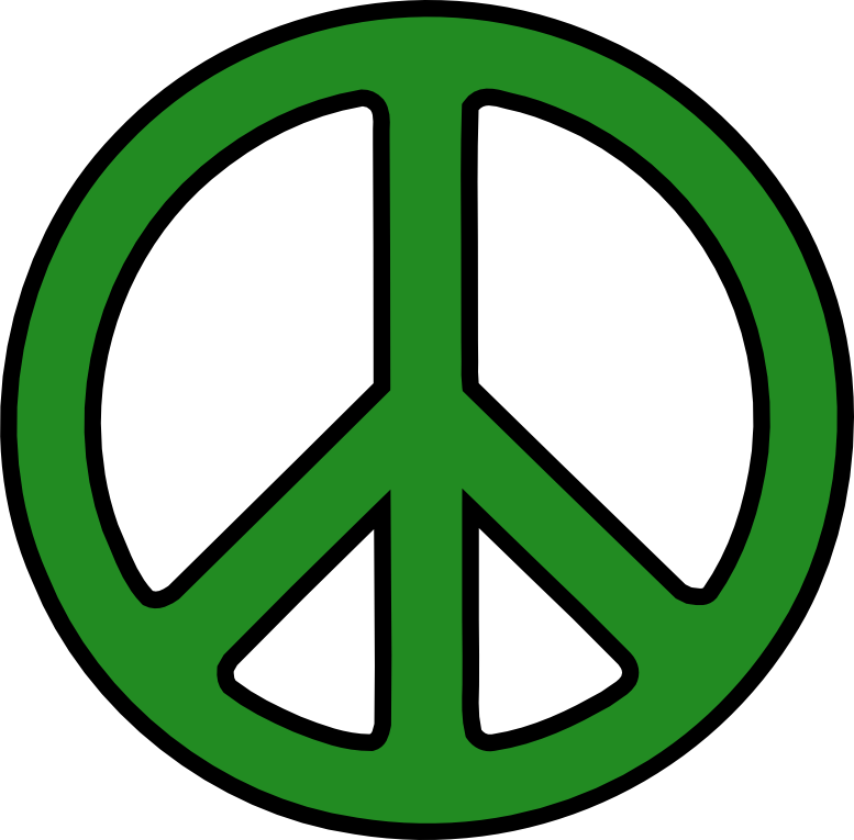 Scalable Vector Graphics Peace Sign 3 Forest Green peacesymbol.org ...