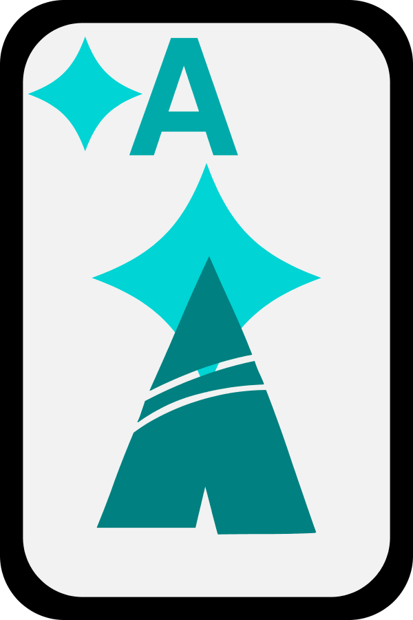 Ace of Diamonds - vector Clip Art