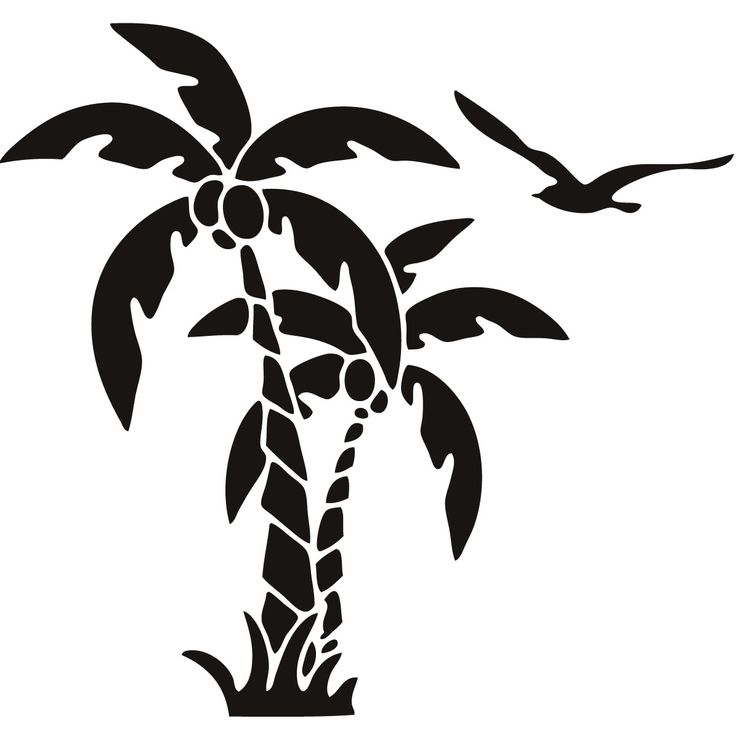 Palm Tree SCAL SVG | Silhouette | Pinterest