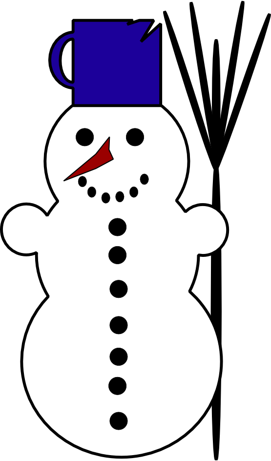Snow Man Clipart