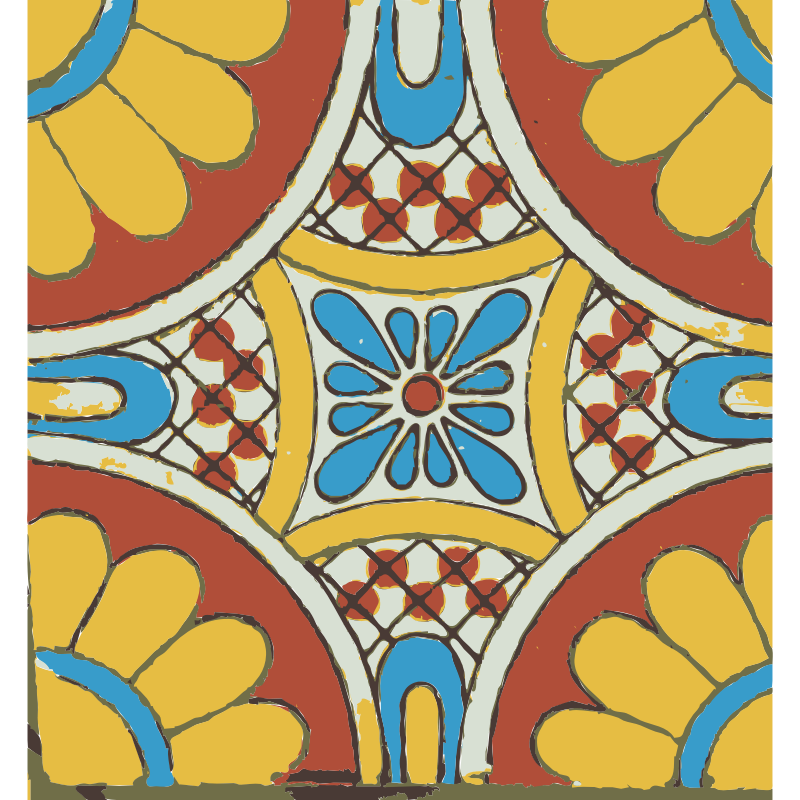 Clipart - Mexican tile 03