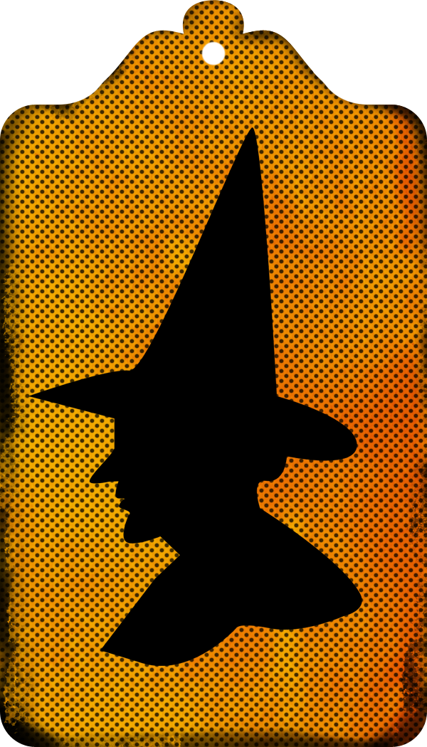 Free Witch Silhouette Tags & Clipart | Call Me Victorian