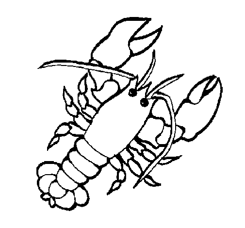 Coloring page Lobster to color online - Coloringcrew.