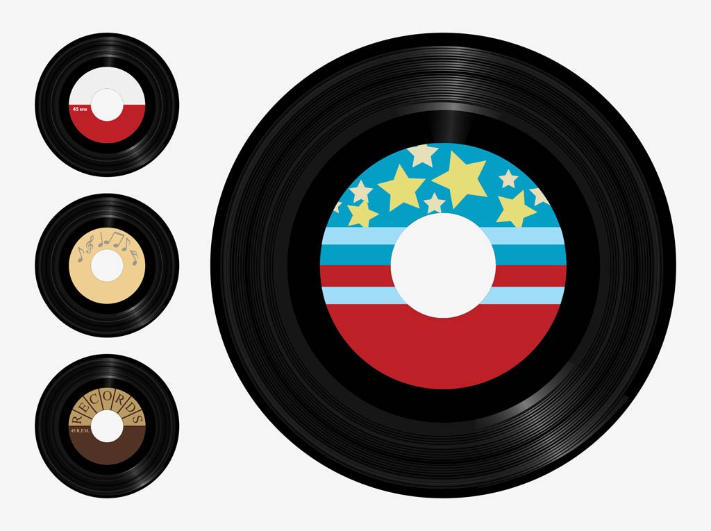 Vinyl Records Vector