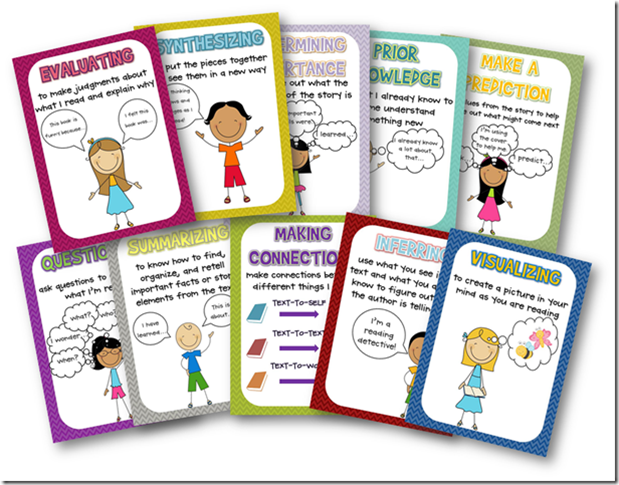 a year of many firsts: Comprehension Strategy Posters (free!)