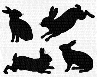 Popular items for rabbit silhouette on Etsy