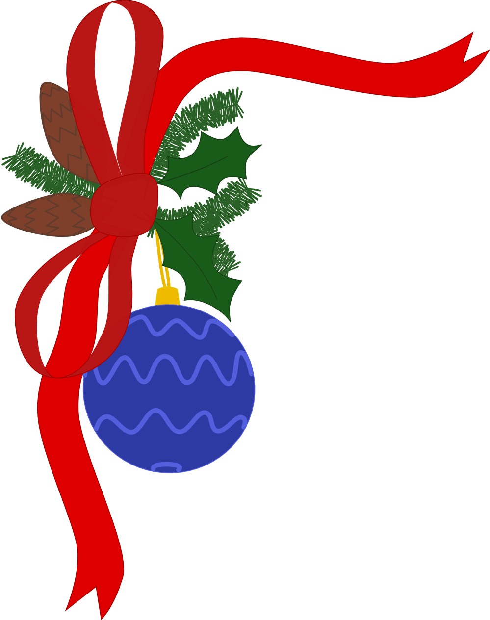 clipartist.net » Clip Art » christmas decoration xmas holiday ...