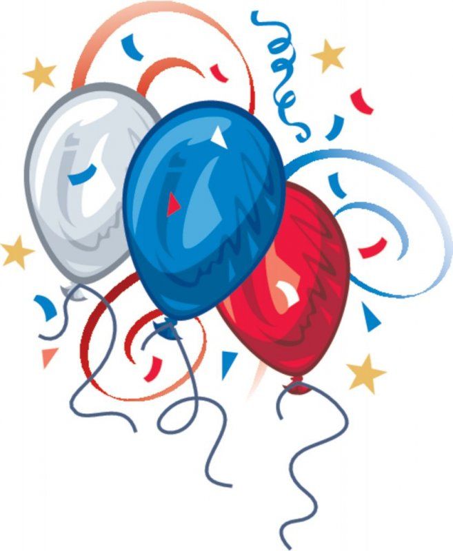 Red, White & Blue Balloons | Happy Birthday | Pinterest