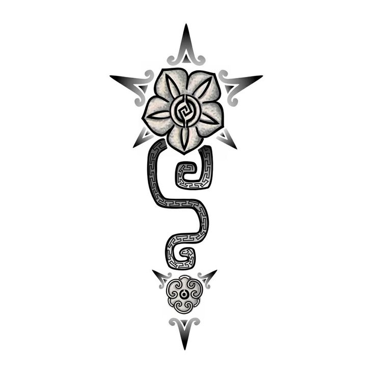 Aztec flower on ankle oh yeah! | Tattoos | Pinterest