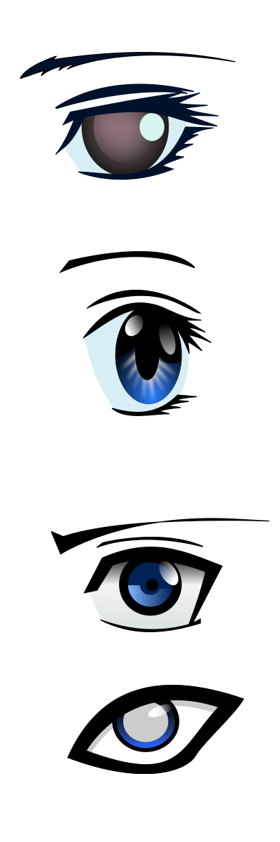Manga Eyes Clipart by dodom01 : Eyes Cliparts #7968- ClipartSE