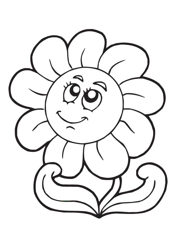 Flowers Cartoons - AZ Coloring Pages