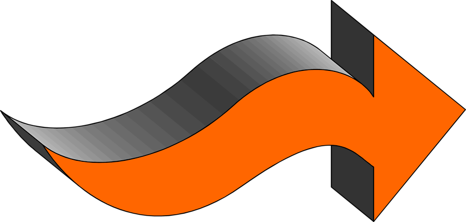Curved Arrow Free Vector Clipart - Free Clip Art Images