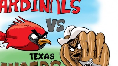 World Series 2011 Baseball Cartoon ❤ Cartoon