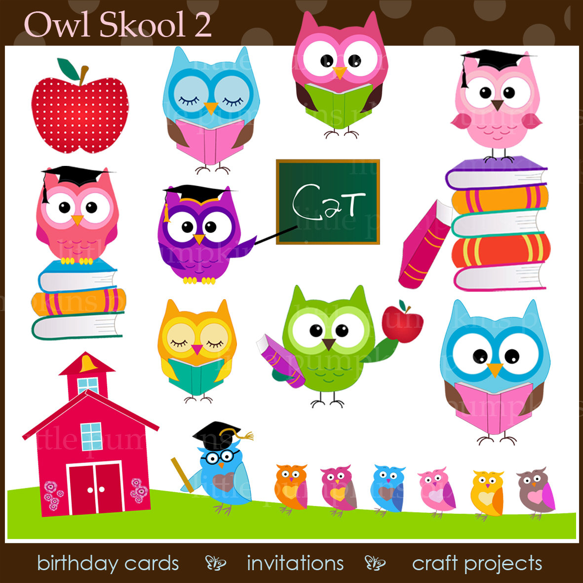 School Owl Clip Art - Gallery