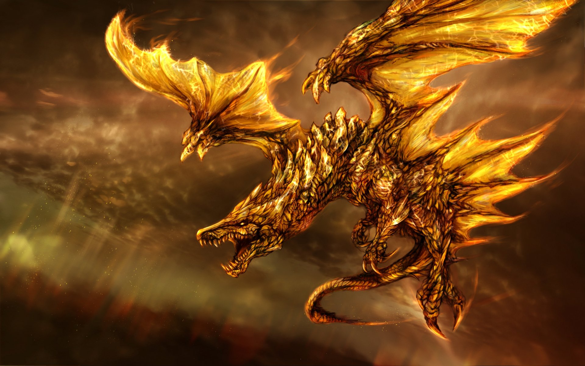 Fire Dragon Wallpaper #7024193