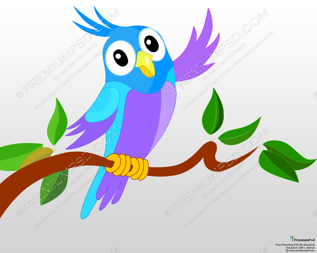 Cute Cartoon Parrot Full | Free Images at Clker.com - vector clip ...