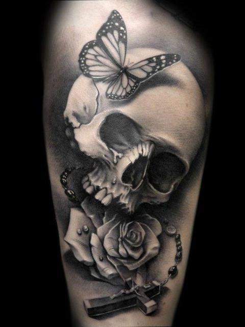 40 arm skull tattoos - Skullspiration