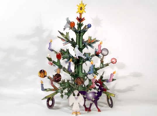 Recycled Cardboard Christmas Tree by Kidsonroof Totem Xmas Tree by ...