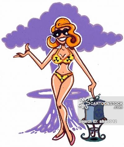 Beach Babe Cartoons and Comics - funny pictures from CartoonStock