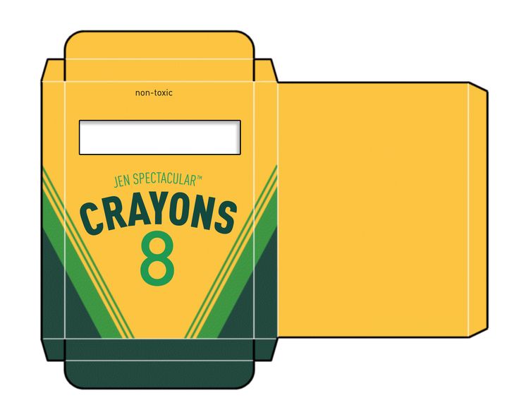 Crayon Box Template | Too cool for school | Pinterest
