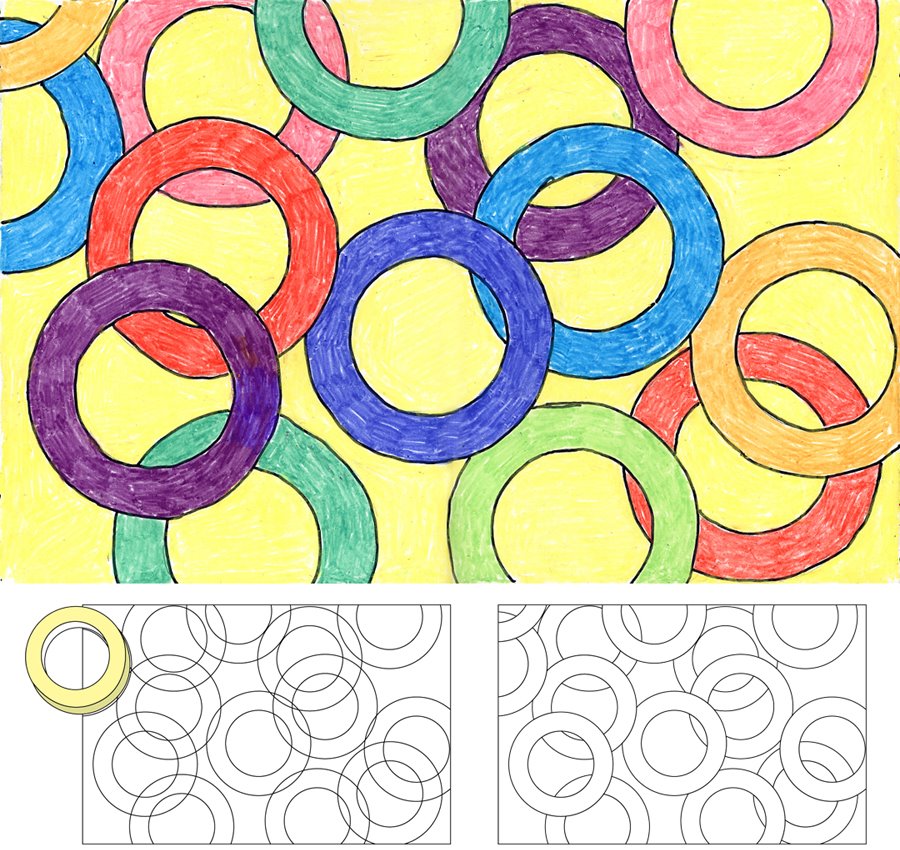 Overlapping Rings | Art Projects for Kids