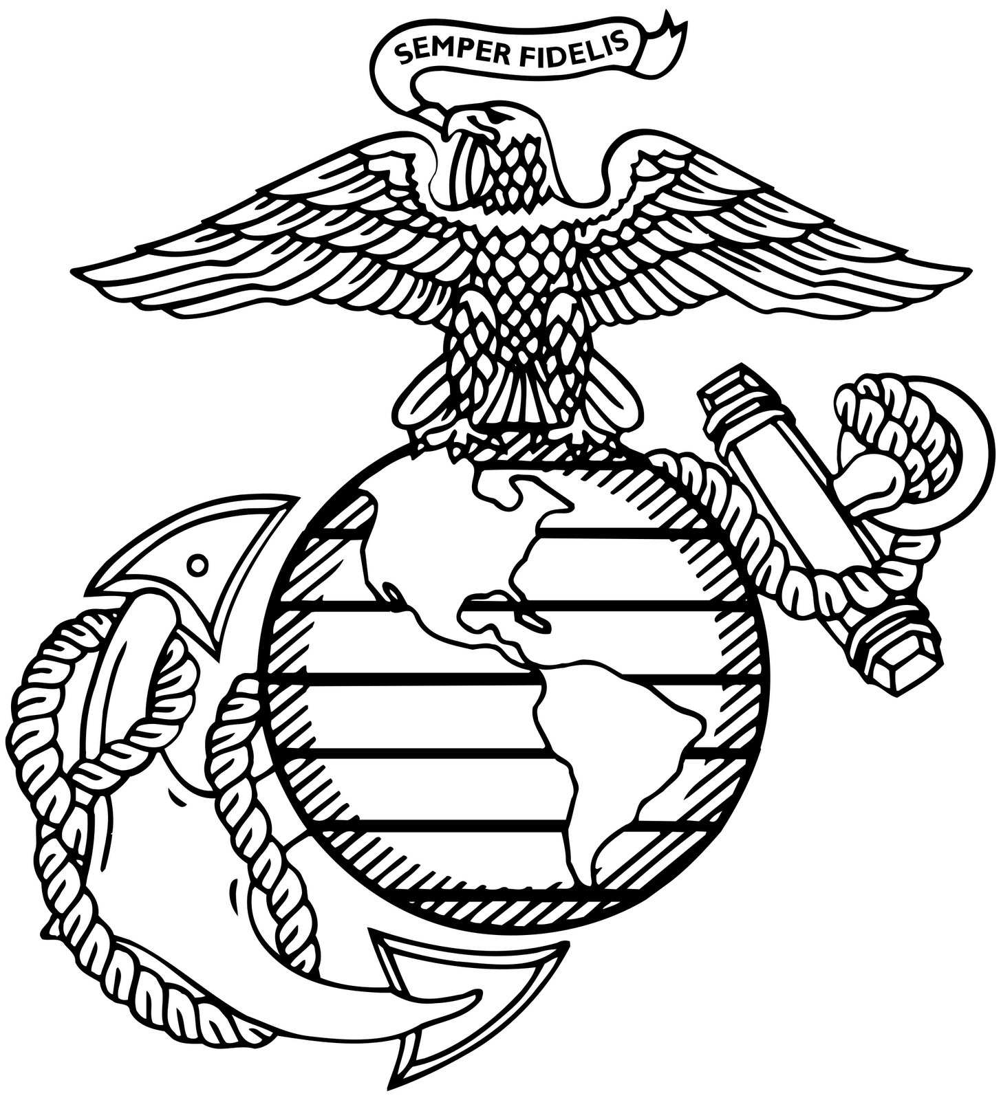 Printable Marine Corps Emblem - Printable Word Searches