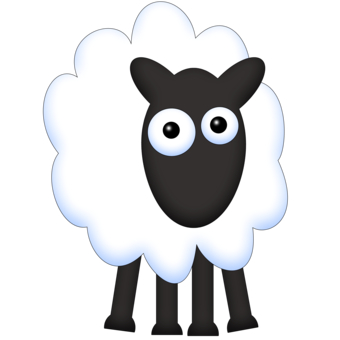 Sheep animal farm illustration drawing digital T-Shirt Designs ...