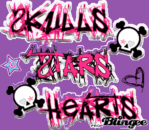 skulls,stars, and hearts Picture #92820665 | Blingee.com