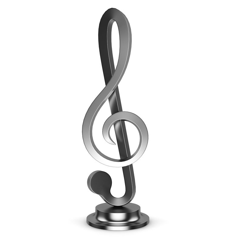 Treble Clef Figure 3D Model .max .obj .fbx .c4d .mtl- CGTrader.