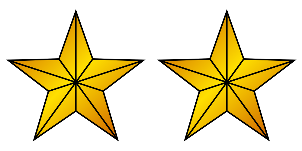 File:2 Gold Stars.svg - Wikimedia Commons