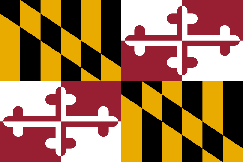 Maryland: Flags - Emblems - Symbols - Outline Maps