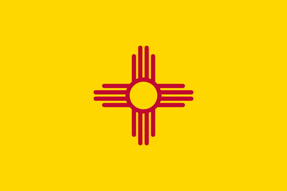 New Mexico: Flags - Emblems - Symbols - Outline Maps