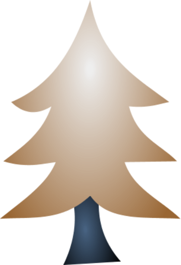Blue Winter Tree - vector Clip Art