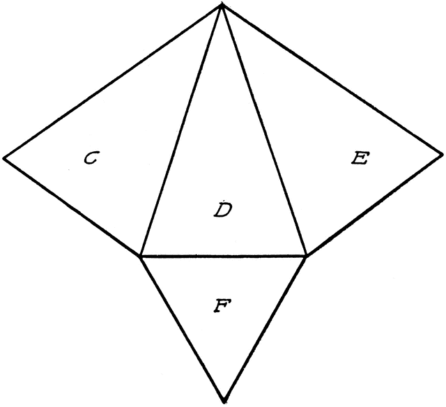 Development of a Triangular Pyramid | ClipArt ETC