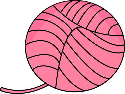 Pink Ball of Yarn Clip Art - Pink Ball of Yarn Image