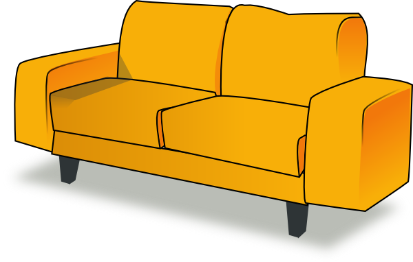 Sofa clip art - vector clip art online, royalty free & public domain